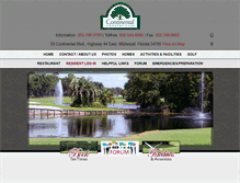 Tablet Screenshot of continentalcountryclub.com